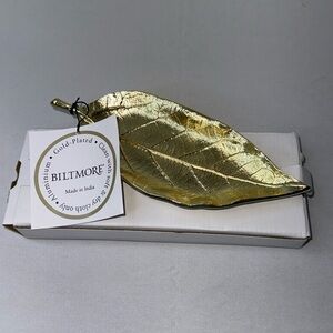 New Gold Plated Leaf Tray